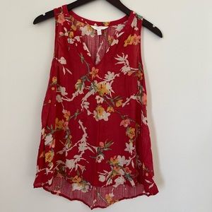 a:glow Floral Maternity Tank Size XS